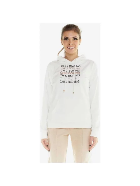 Bluza z kapturem Leone Winter Chic S biała