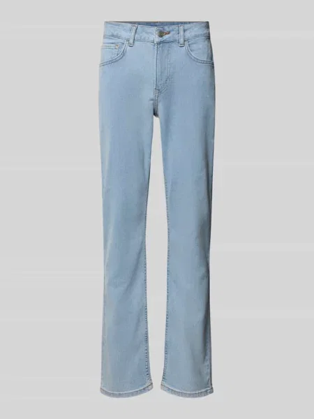 Jeansy o kroju regular fit z mieszanki bawełny model „CASH” Pepe Jeans niebieskie