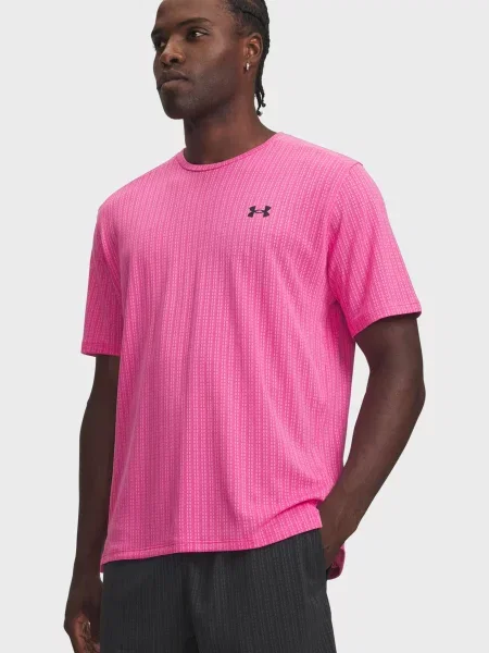 Жаккардовая футболка Under Armour розовая