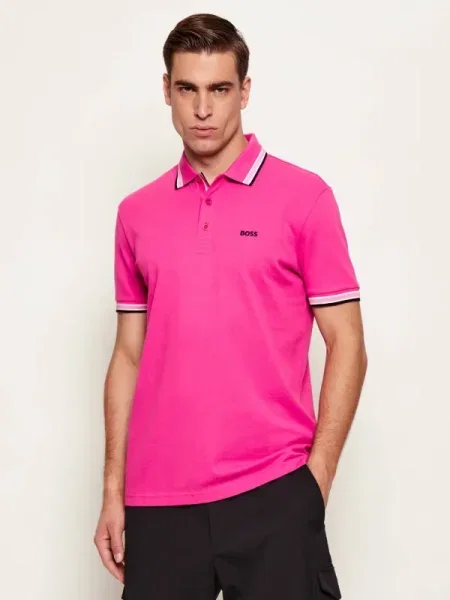 BOSS Tricou polo Paddy roz