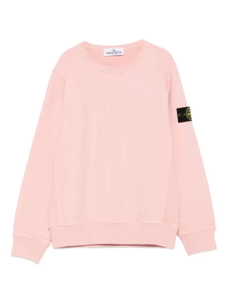 Bluza nierozpinana dziecięca Stone Island różowa