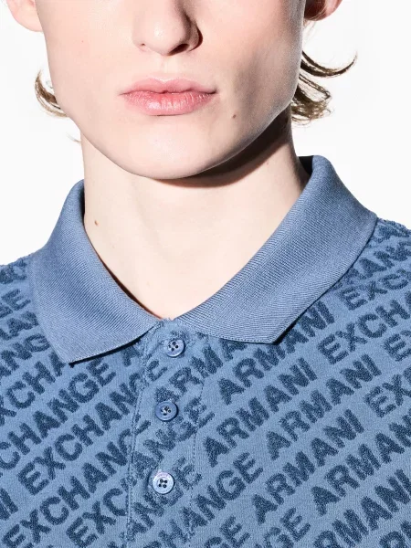 Поло Armani Exchange синее