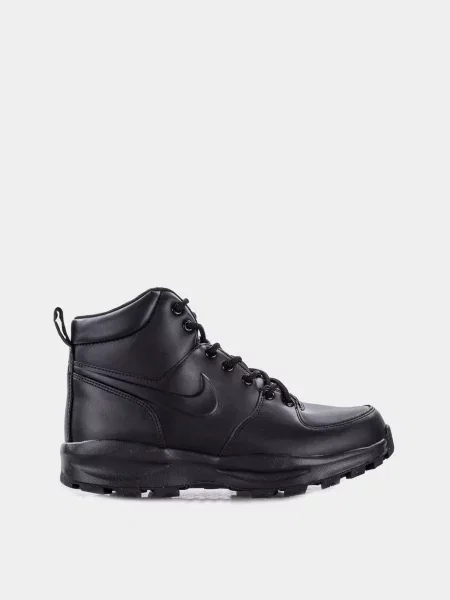 NIKE Manoa Leather Черевики Текстиль чорний