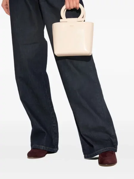 Mała mały torebka skórzana Ferragamo skórzana różowa