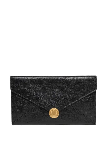 Portfel Dries Van Noten skórzany czarny