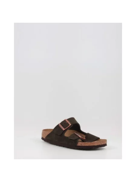 Klapki Birkenstock brązowe