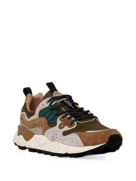 Sneakerși Flower Mountain cu model floral verde