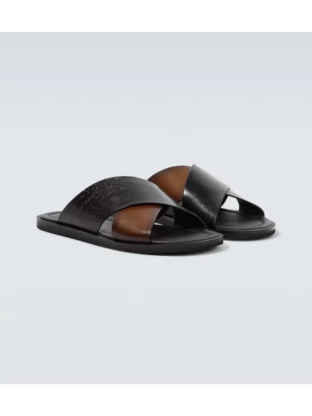 Sandale Berluti din piele negru