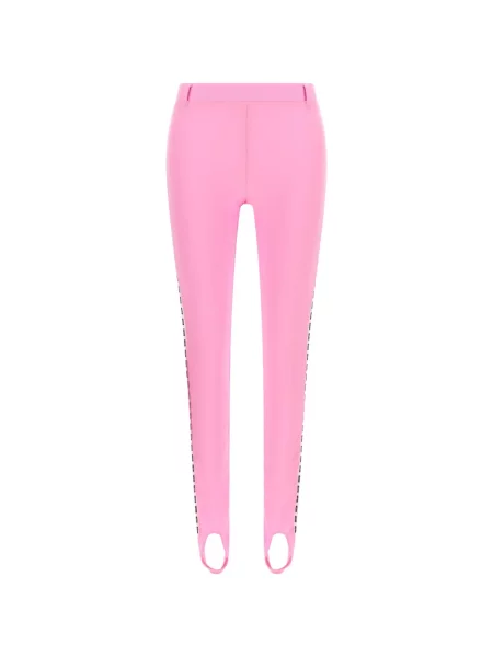 Leggings Moschino cu autograf roz