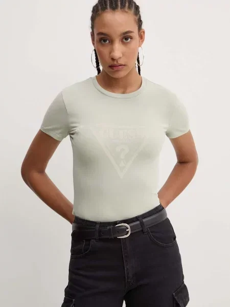 Тениска Guess Originals зелено