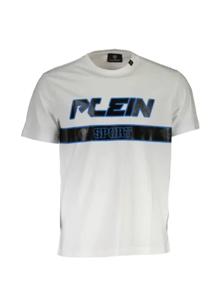 Tricou sport Plein Sport cu imagine alb