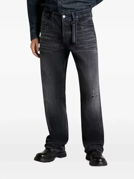 Jeansy straight leg G-star Raw czarne