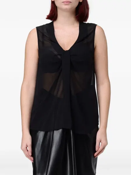 Top Hanita fără mâneci negru