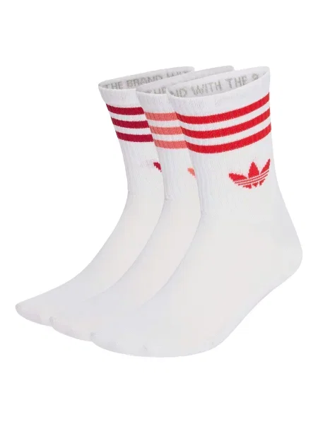 ADIDAS ORIGINALS Șosete 3 STRIPES CREW SOCKS 3 roșu / roșu pepene / roşu închis alb