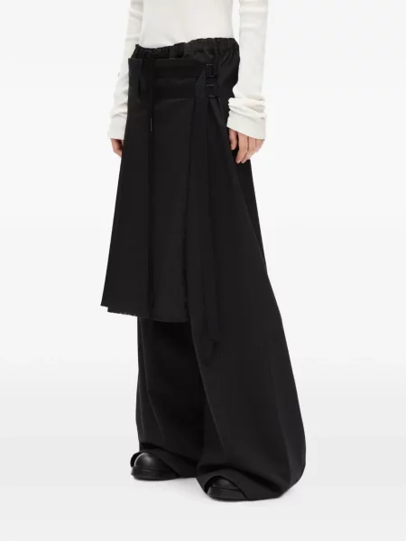 Pantaloni Ann Demeulemeester cu cordon negru