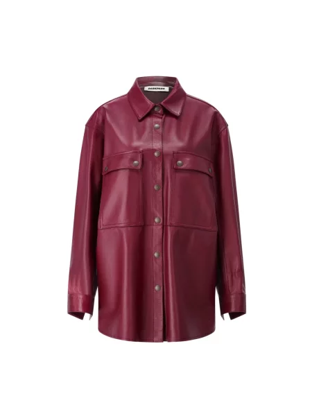 Kurtka skórzana Darkpark czerwona