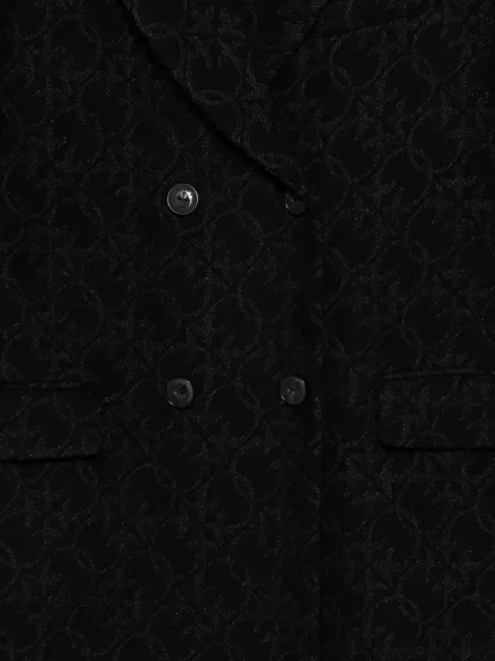 Двуредно палто Pinko черно