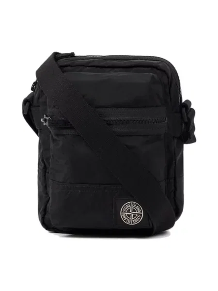 Torba crossbody Stone Island z kamieniami czarna