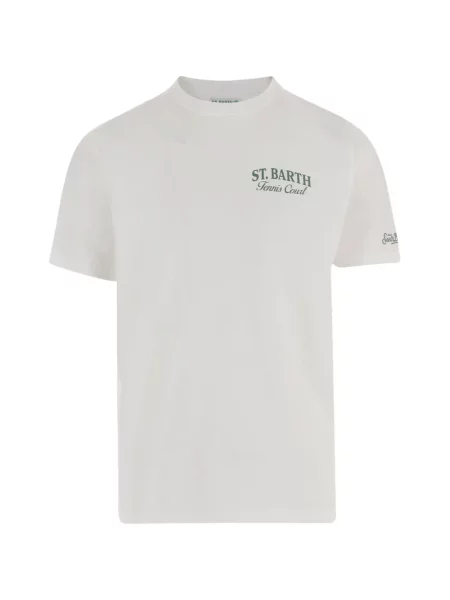 Tricou Mc2 Saint Barth cu imagine tenis alb