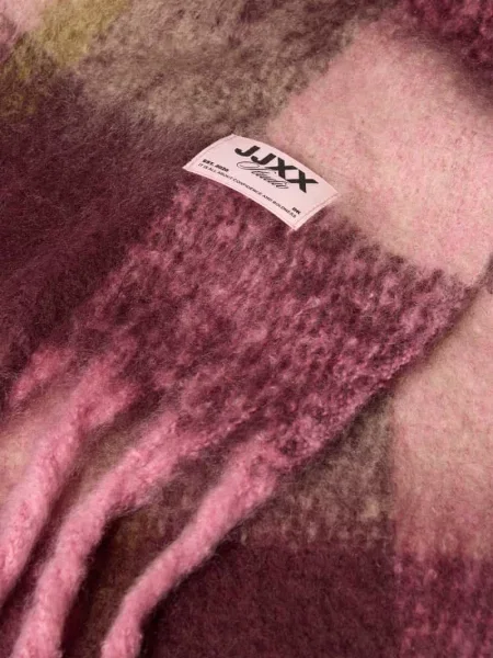 Szal z frędzlami model LESLIE' Jjxx różowa