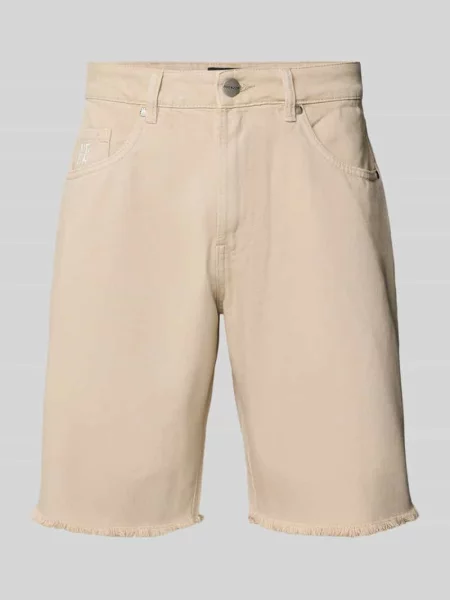 Szorty jeansowe o kroju regular fit z 5 model ‘Legra’ Pegador beżowe