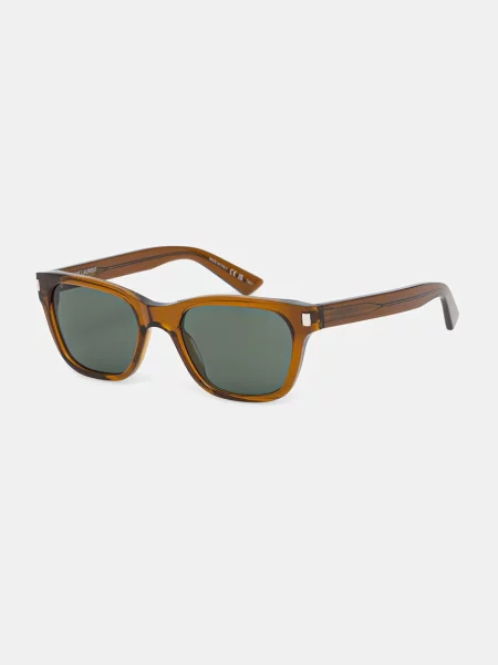 Saint Laurent Ochelari de soare pătrați maro