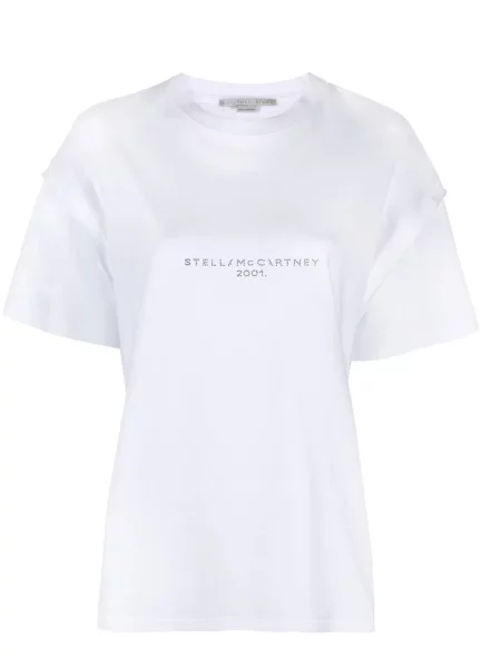 Tricou Stella Mccartney cu paiete alb