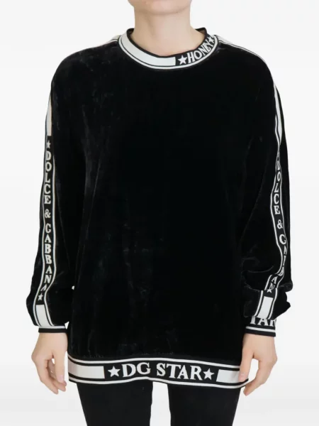 Pulover Dolce & Gabbana cu autograf negru