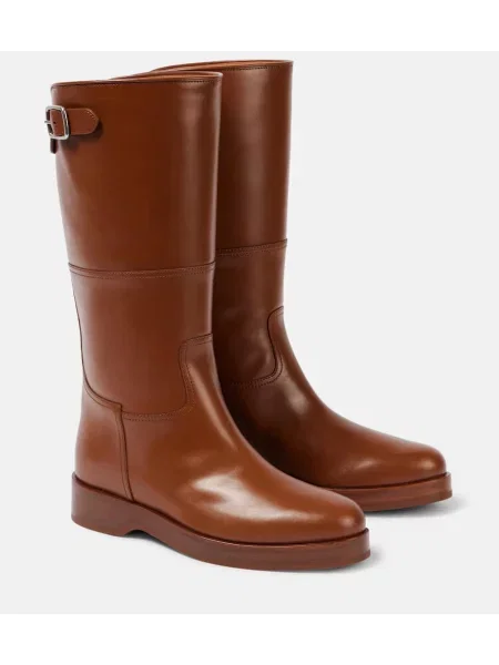 Cizme Loro Piana din piele maro