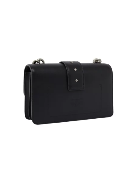 Mała mały torebka skórzana Pinko elegancka czarna