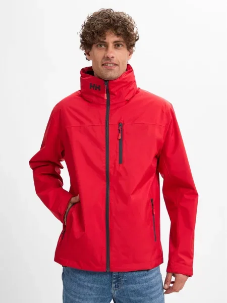 Kurtka z kapturem Helly Hansen Crew Midlayer 2 S czerwona