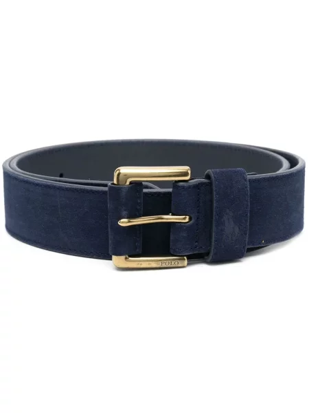 Curea Polo Ralph Lauren din piele de căprioară cu cataramă