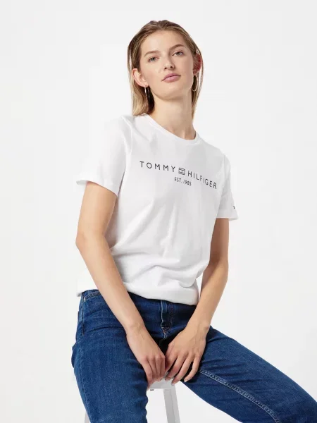 Tricou Tommy Hilfiger alb