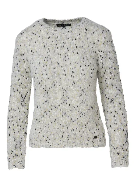 KOROSHI Pulover negru / natural alb