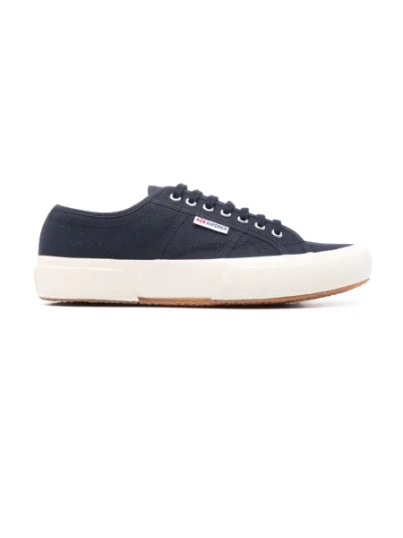 Sneakersy Superga sznurowane niebieskie