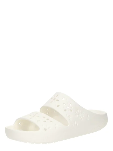 Crocs Natikače Classic Floral Cutout Sandal bijela