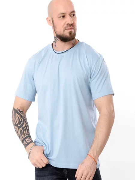 Футболка носи своє голубая