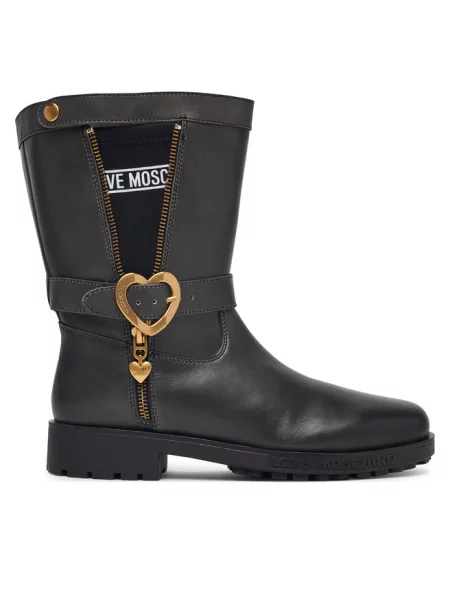 Botki LOVE MOSCHINO czarne