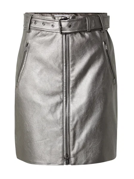 Krilo iz umetnega usnja DKNY srebrna