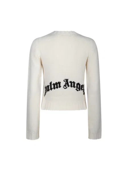 Sweter Palm Angels z autografem wełniany biały