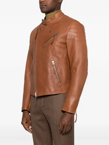 Geanta de piele Tom Ford maro