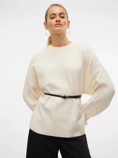 VERO MODA Pulover Boom crem