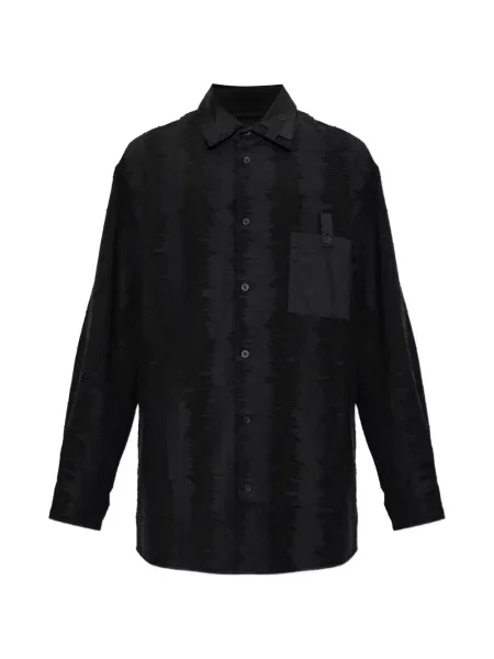 Cămașă Y-3 zdrențuiți negru