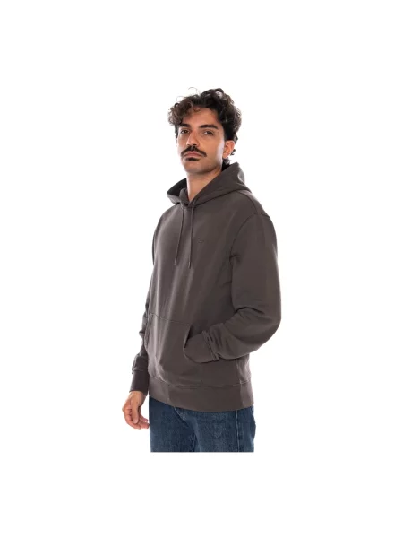 Bluza z kapturem Levi's z kapturem brązowa