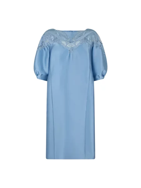 Krótka sukienka Alberta Ferretti niebieska