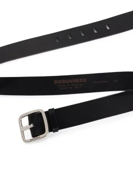 Cu centură curea Dsquared2 cu cataramă negru