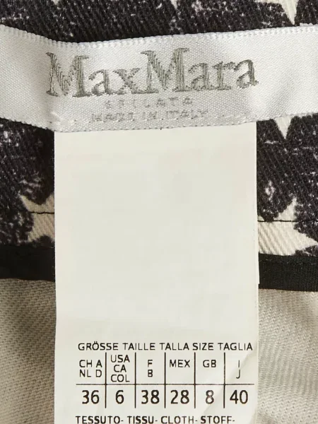 Blugi cu picior larg Max Mara cu imagine negru