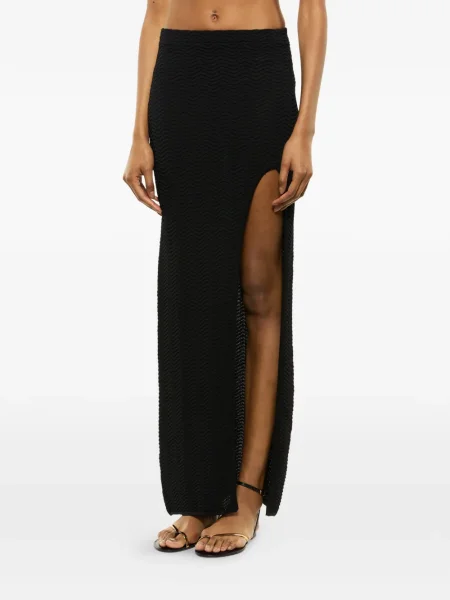 Maxi fusta maxi Laneus tricotate negru