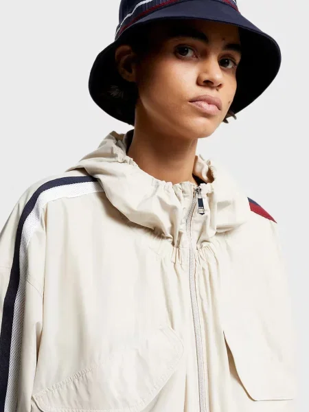 Компактный тренч Tommy Hilfiger белый