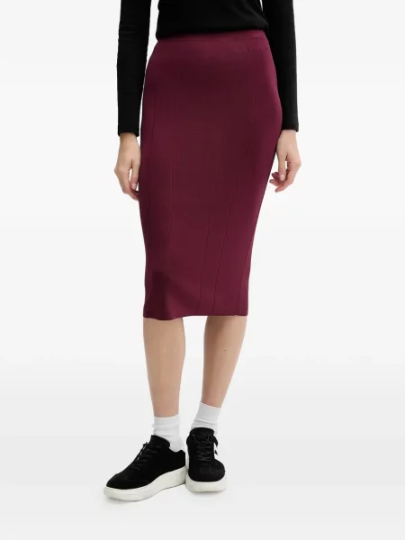 Fustă Armani Exchange roșu